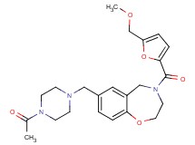 7-[(4-acetyl-1-piperazinyl)methyl]-4-[5-(methoxymethyl)-2-furoyl]-2,3,4,5-tetrahydro-1,4-benzoxazepine