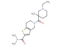 5-[(1-ethyl-3-methyl-3-piperidinyl)carbonyl]-N,N-dimethyl-4,5,6,7-tetrahydrothieno[3,2-c]pyridine-2-carboxamide