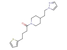 4-[2-(1H-pyrazol-1-yl)ethyl]-1-[4-(2-thienyl)butanoyl]piperidine