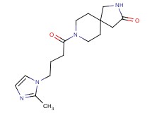 8-[4-(2-methyl-1H-imidazol-1-yl)butanoyl]-2,8-diazaspiro[4.5]decan-3-one