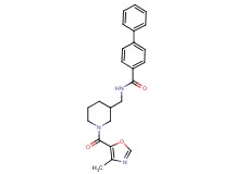 N-({1-[(4-methyl-1,3-oxazol-5-yl)carbonyl]-3-piperidinyl}methyl)-4-biphenylcarboxamide