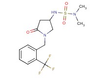 N,N-dimethyl-N'-{5-oxo-1-[2-(trifluoromethyl)benzyl]-3-pyrrolidinyl}sulfamide