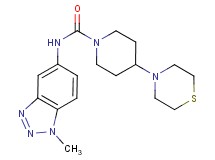 N-(1-methyl-1H-1,2,3-benzotriazol-5-yl)-4-thiomorpholin-4-ylpiperidine-1-carboxamide