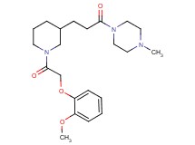 1-(3-{1-[(2-methoxyphenoxy)acetyl]-3-piperidinyl}propanoyl)-4-methylpiperazine