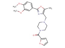 1-{[2-(3,4-dimethoxyphenyl)-5-methyl-1,3-oxazol-4-yl]methyl}-4-(2-furoyl)piperazine