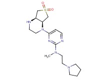 4-[(4aR*,7aS*)-6,6-dioxidohexahydrothieno[3,4-b]pyrazin-1(2H)-yl]-N-methyl-N-(2-pyrrolidin-1-ylethyl)pyrimidin-2-amine