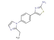 4-[4-(2-ethyl-1H-imidazol-1-yl)phenyl]-1,3-thiazol-2-amine