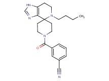 3-[(5-butyl-1,5,6,7-tetrahydro-1'H-spiro[imidazo[4,5-c]pyridine-4,4'-piperidin]-1'-yl)carbonyl]benzonitrile