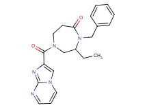 4-benzyl-3-ethyl-1-(imidazo[1,2-a]pyrimidin-2-ylcarbonyl)-1,4-diazepan-5-one