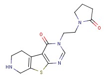 3-[2-(2-oxopyrrolidin-1-yl)ethyl]-5,6,7,8-tetrahydropyrido[4',3':4,5]thieno[2,3-d]pyrimidin-4(3H)-one