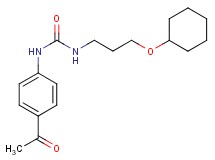 N-(4-acetylphenyl)-N'-[3-(cyclohexyloxy)propyl]urea