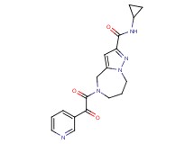 N-cyclopropyl-5-[oxo(pyridin-3-yl)acetyl]-5,6,7,8-tetrahydro-4H-pyrazolo[1,5-a][1,4]diazepine-2-carboxamide