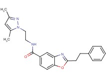 N-[2-(3,5-dimethyl-1H-pyrazol-1-yl)ethyl]-2-(2-phenylethyl)-1,3-benzoxazole-5-carboxamide