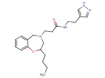 3-(2-butyl-2,3-dihydro-1,4-benzoxazepin-4(5H)-yl)-N-[2-(1H-pyrazol-4-yl)ethyl]propanamide