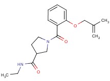 N-ethyl-1-{2-[(2-methylprop-2-en-1-yl)oxy]benzoyl}pyrrolidine-3-carboxamide