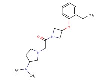 1-{2-[3-(2-ethylphenoxy)-1-azetidinyl]-2-oxoethyl}-N,N-dimethyl-3-pyrrolidinamine