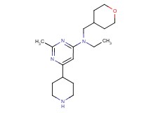 N-ethyl-2-methyl-6-piperidin-4-yl-N-(tetrahydro-2H-pyran-4-ylmethyl)pyrimidin-4-amine