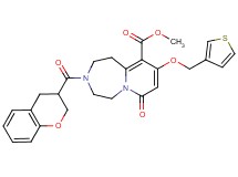methyl 3-(3,4-dihydro-2H-chromen-3-ylcarbonyl)-7-oxo-9-(3-thienylmethoxy)-1,2,3,4,5,7-hexahydropyrido[1,2-d][1,4]diazepine-10-carboxylate