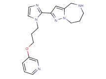 2-{1-[3-(3-pyridinyloxy)propyl]-1H-imidazol-2-yl}-5,6,7,8-tetrahydro-4H-pyrazolo[1,5-a][1,4]diazepine