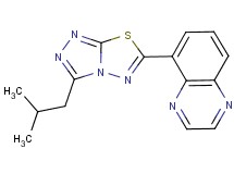 5-(3-isobutyl[1,2,4]triazolo[3,4-b][1,3,4]thiadiazol-6-yl)quinoxaline