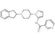 N-{1-[1-(2,3-dihydro-1H-inden-2-yl)-4-piperidinyl]-1H-pyrazol-5-yl}nicotinamide