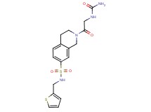 2-[N-(aminocarbonyl)glycyl]-N-(2-thienylmethyl)-1,2,3,4-tetrahydroisoquinoline-7-sulfonamide