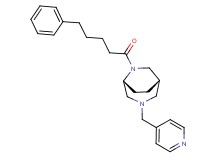 (1S*,5R*)-6-(5-phenylpentanoyl)-3-(4-pyridinylmethyl)-3,6-diazabicyclo[3.2.2]nonane