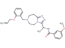 N-(1-{7-[2-(allyloxy)benzyl]-6,7,8,9-tetrahydro-5H-[1,2,4]triazolo[4,3-d][1,4]diazepin-3-yl}ethyl)-3-methoxybenzamide