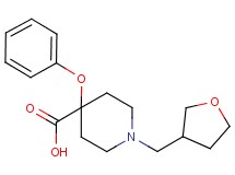 4-phenoxy-1-(tetrahydrofuran-3-ylmethyl)piperidine-4-carboxylic acid