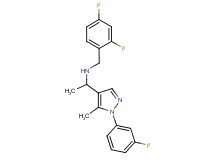 (2,4-difluorobenzyl){1-[1-(3-fluorophenyl)-5-methyl-1H-pyrazol-4-yl]ethyl}amine