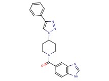 5-{[4-(4-phenyl-1H-1,2,3-triazol-1-yl)-1-piperidinyl]carbonyl}-1H-benzimidazole trifluoroacetate