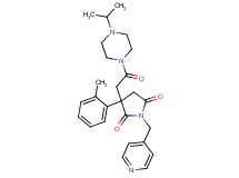 3-[2-(4-isopropyl-1-piperazinyl)-2-oxoethyl]-3-(2-methylphenyl)-1-(4-pyridinylmethyl)-2,5-pyrrolidinedione