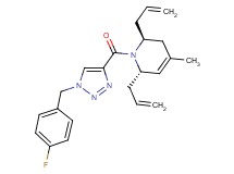 (2S*,6S*)-2,6-diallyl-1-{[1-(4-fluorobenzyl)-1H-1,2,3-triazol-4-yl]carbonyl}-4-methyl-1,2,3,6-tetrahydropyridine