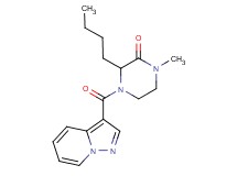 3-butyl-1-methyl-4-(pyrazolo[1,5-a]pyridin-3-ylcarbonyl)-2-piperazinone