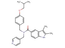 N-(4-isobutoxybenzyl)-2,3-dimethyl-N-(4-pyridinylmethyl)-1H-indole-5-carboxamide