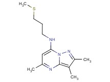2,3,5-trimethyl-N-[3-(methylthio)propyl]pyrazolo[1,5-a]pyrimidin-7-amine