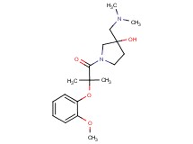 3-[(dimethylamino)methyl]-1-[2-(2-methoxyphenoxy)-2-methylpropanoyl]-3-pyrrolidinol