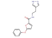 5-phenoxy-N-[2-(1H-pyrazol-4-yl)ethyl]-2-furamide