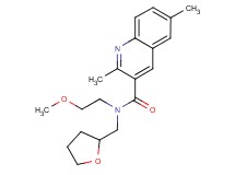 N-(2-methoxyethyl)-2,6-dimethyl-N-(tetrahydrofuran-2-ylmethyl)quinoline-3-carboxamide