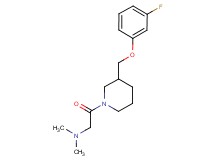 (2-{3-[(3-fluorophenoxy)methyl]-1-piperidinyl}-2-oxoethyl)dimethylamine