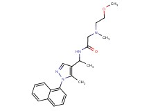 2-[(2-methoxyethyl)(methyl)amino]-N-{1-[5-methyl-1-(1-naphthyl)-1H-pyrazol-4-yl]ethyl}acetamide