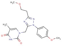 1-{[3-(2-methoxyethyl)-1-(4-methoxyphenyl)-1H-1,2,4-triazol-5-yl]methyl}-5-methylpyrimidine-2,4(1H,3H)-dione