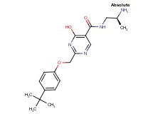 N-[(2S)-2-aminopropyl]-2-[(4-tert-butylphenoxy)methyl]-4-hydroxy-5-pyrimidinecarboxamide dihydrochloride