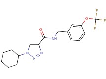1-cyclohexyl-N-[3-(trifluoromethoxy)benzyl]-1H-1,2,3-triazole-4-carboxamide