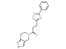 5-[3-(3-phenyl-1,2,4-oxadiazol-5-yl)propanoyl]-4,5,6,7-tetrahydro-2H-pyrazolo[4,3-c]pyridine