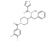 N-{1-[1-(3-chloro-4-fluorobenzoyl)-4-piperidinyl]-2-phenylethyl}-N-methyl-3-thiophenecarboxamide