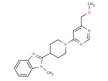 2-{1-[6-(methoxymethyl)pyrimidin-4-yl]piperidin-4-yl}-1-methyl-1H-benzimidazole
