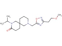 2-isopropyl-8-{[3-(2-methoxyethyl)-1,2,4-oxadiazol-5-yl]methyl}-2,8-diazaspiro[5.5]undecan-3-one