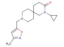 2-cyclopropyl-9-[(3-methylisoxazol-5-yl)methyl]-2,9-diazaspiro[5.5]undecan-3-one