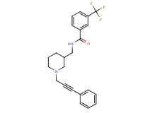 N-{[1-(3-phenyl-2-propyn-1-yl)-3-piperidinyl]methyl}-3-(trifluoromethyl)benzamide